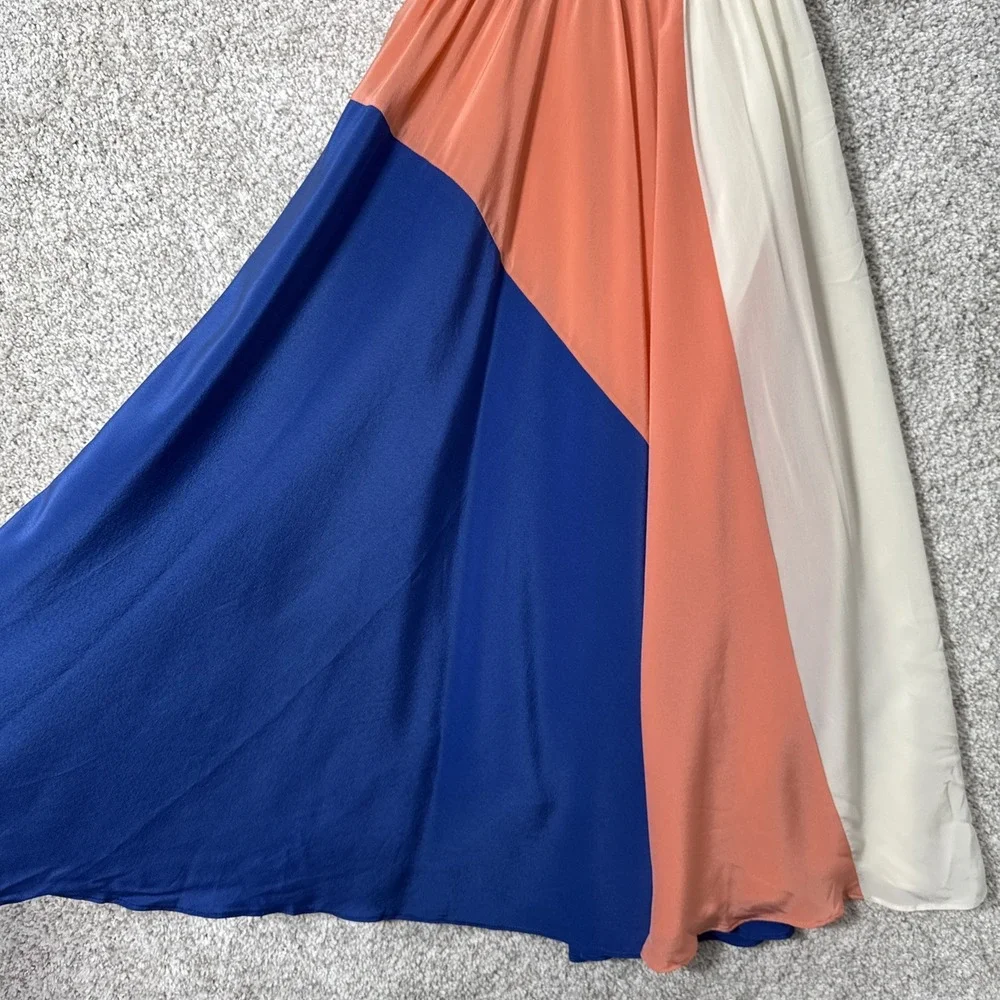 YUMI‎ KIM Women's Silk Geometric Midi Sun Dress XS - No Wrap Tie Included